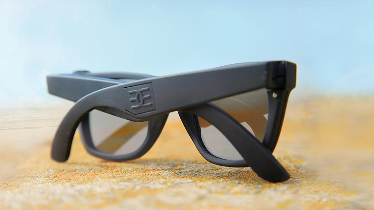 A subtle "on button" may be the most obvious indication that these aren't ordinary sunglasses