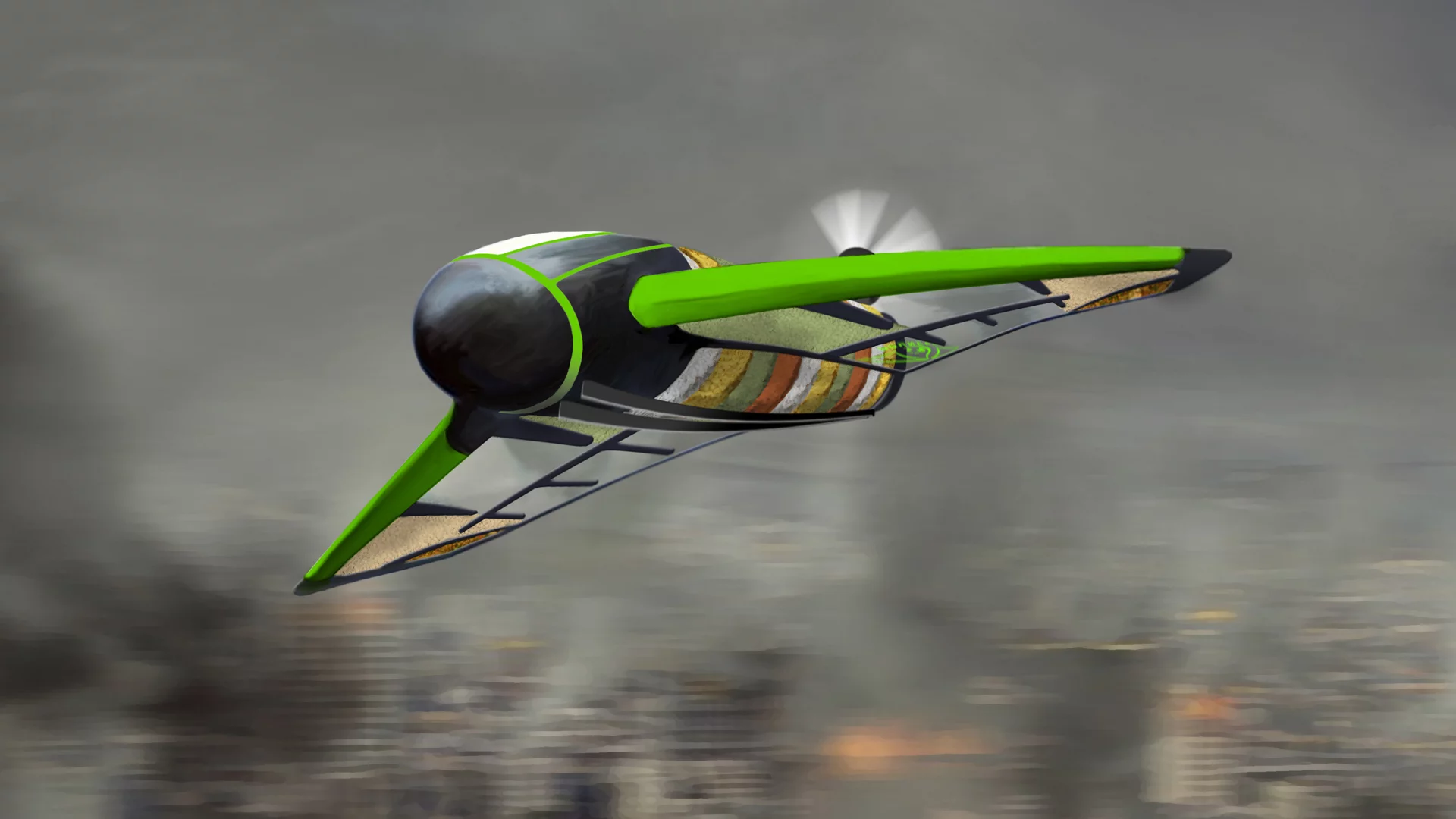 The Pouncer would be launched from a C-130 Hercules transport plane at a typical height of 10,000 feet (3,000m)