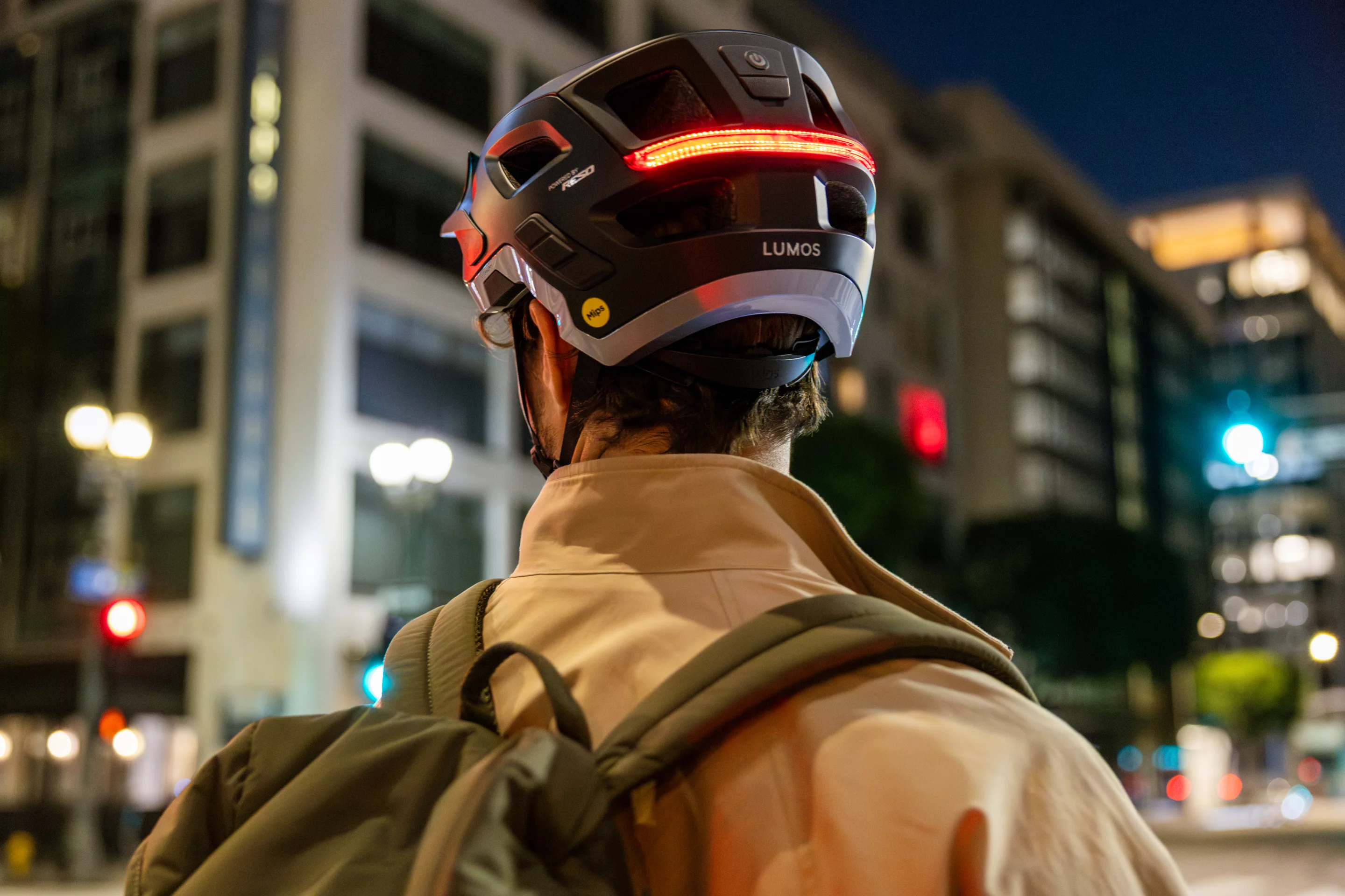 Safety features include a tail light/brake light