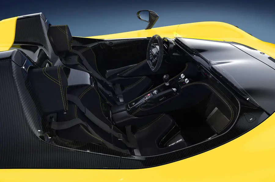 Dallara Stradale: roofless and sans windscreen in a barchetta format