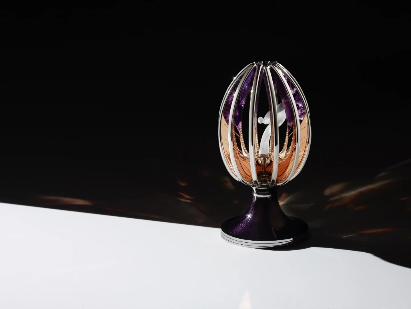 The "Spirit of Ecstasy" Fabergé Egg is the first Imperial Egg to be created in 101 years
