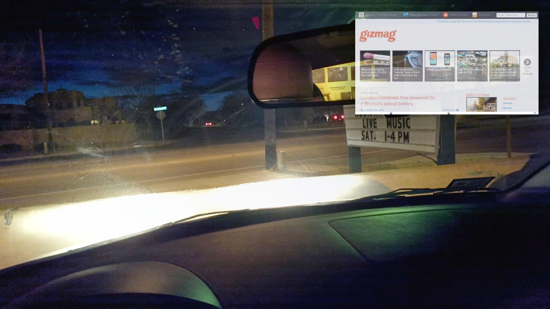 Gizmagging and driving is still legal, as far as we know