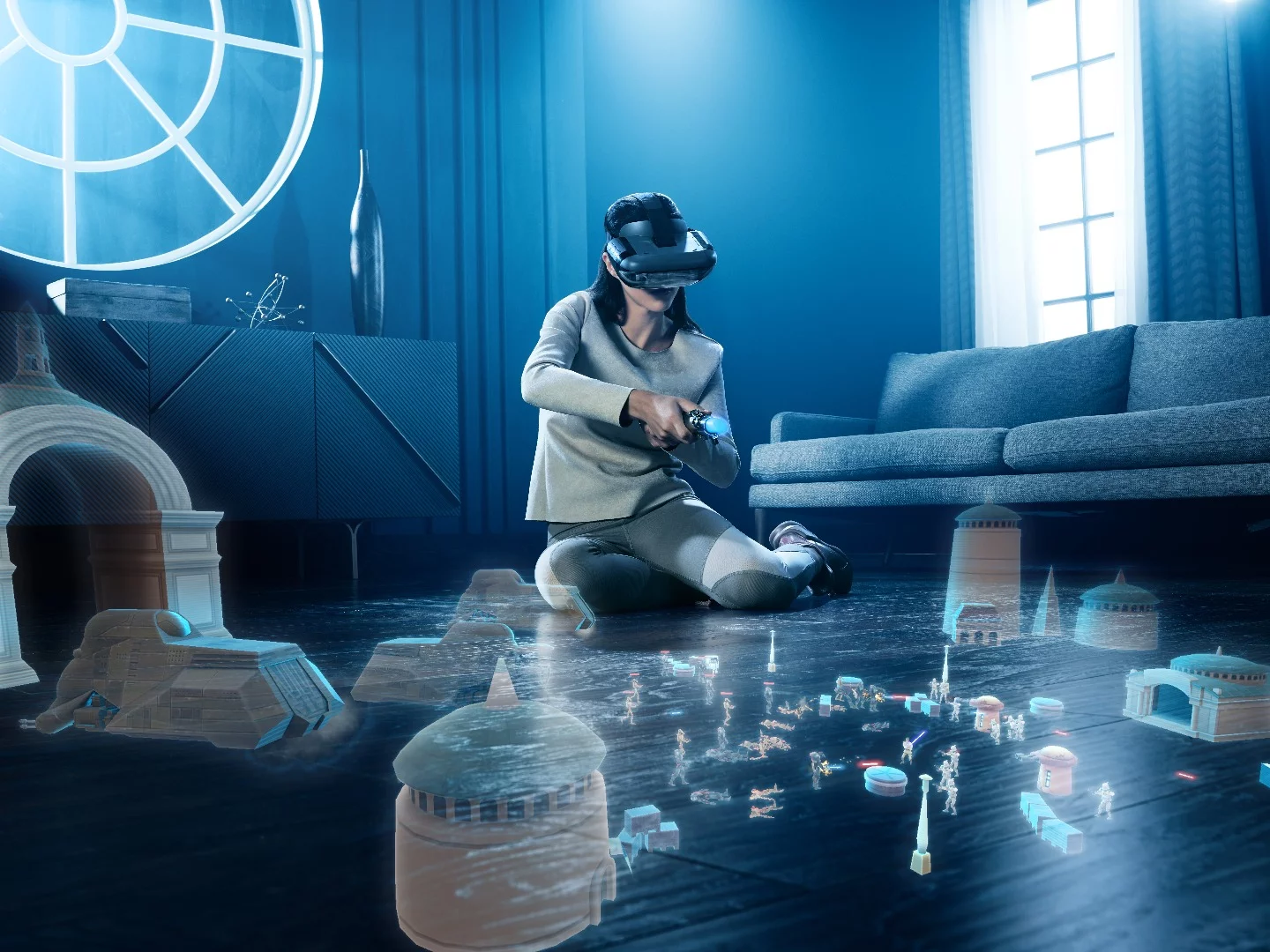 Lenovo’s Star Wars: Jedi Challenges also includes a mode called Strategic Combat, which pits squads of Rebels against the Empire in a strategy game