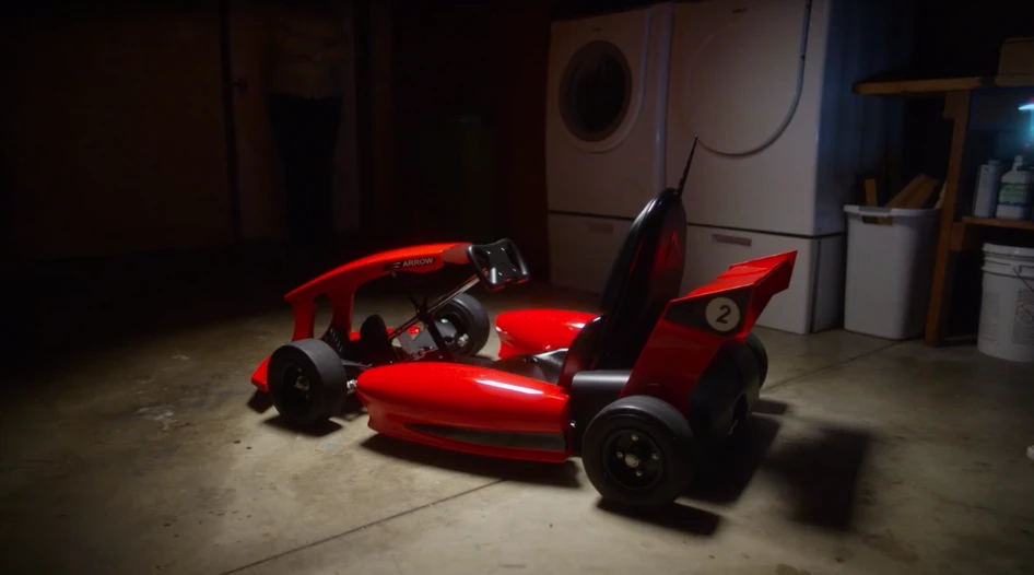 Arrow Smart-Kart with red race car body kit
