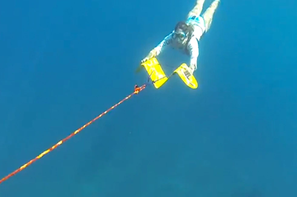 The Nautboard is designed to dive to depths of more than 23 ft