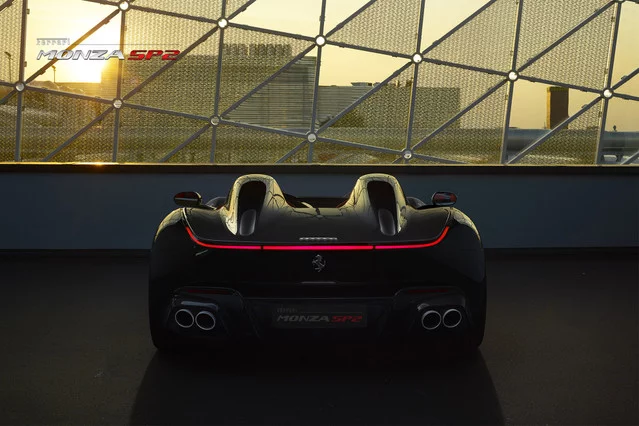 Rear view of the Ferrari Monza SP2