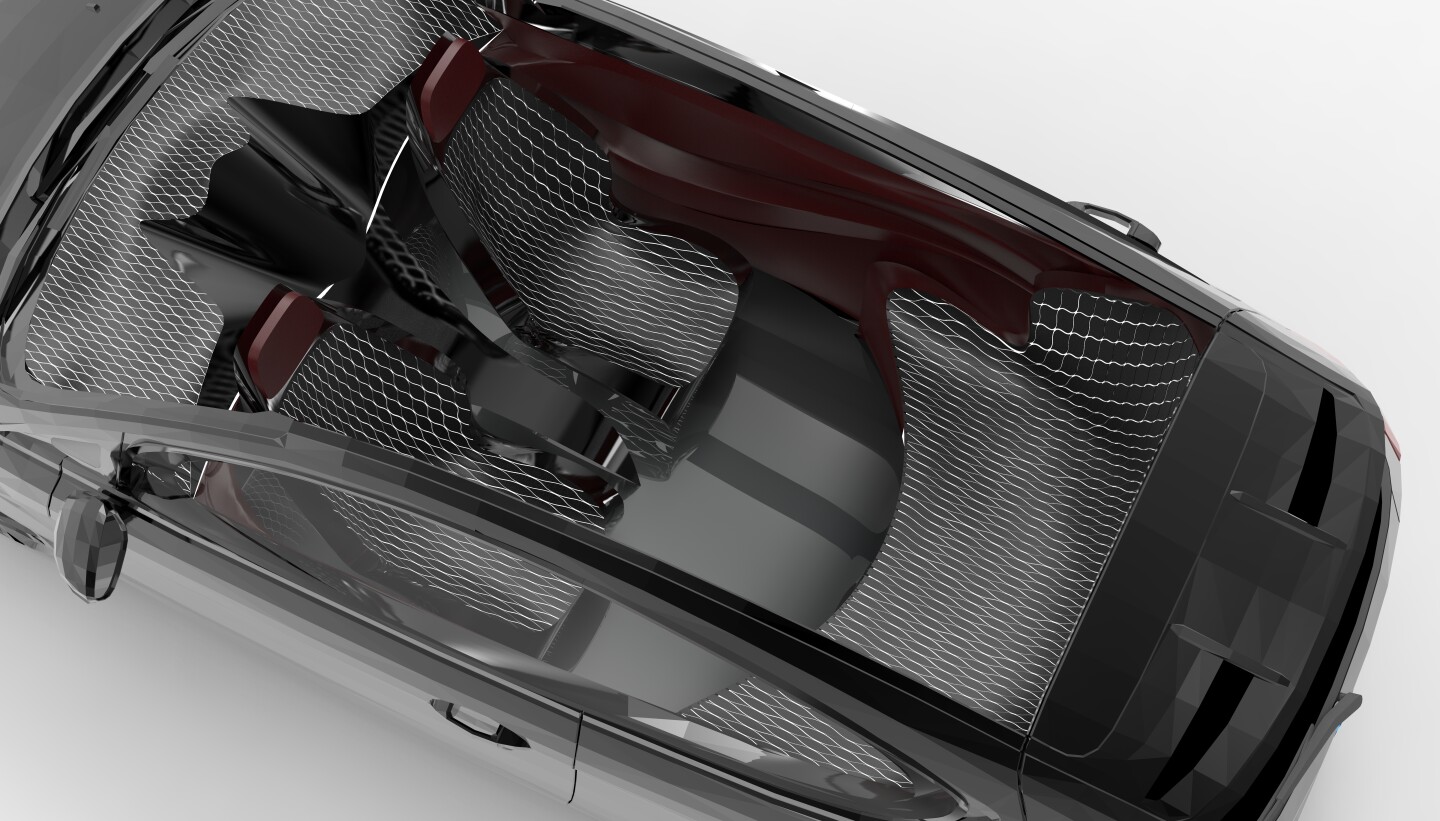 One of the Ravensbourne teams wants to use fiber optics in their autonomous interior, labeled Nomad