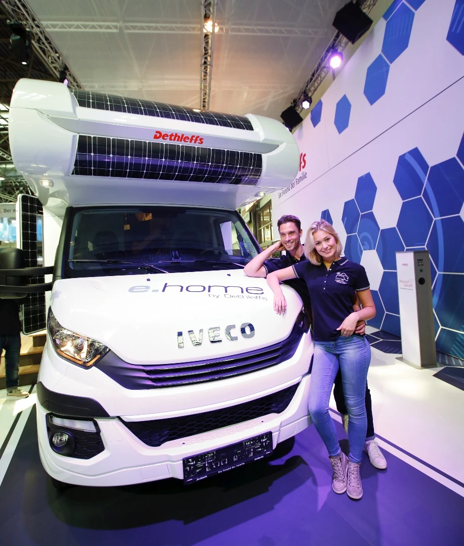 The Dethleffs e.home concept at the 2017 Düsseldorf Caravan Salon