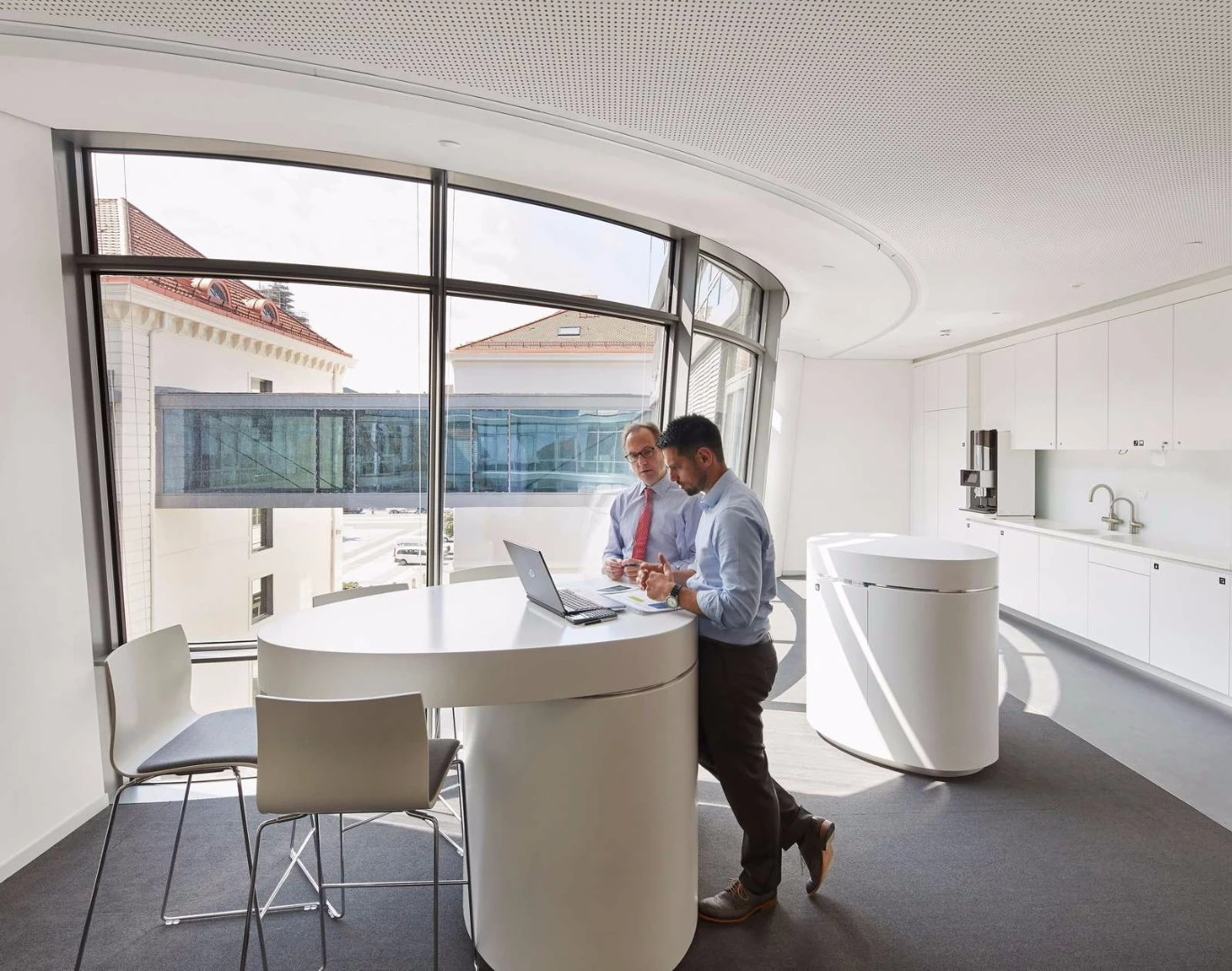 The break-out spaces vary in type and location