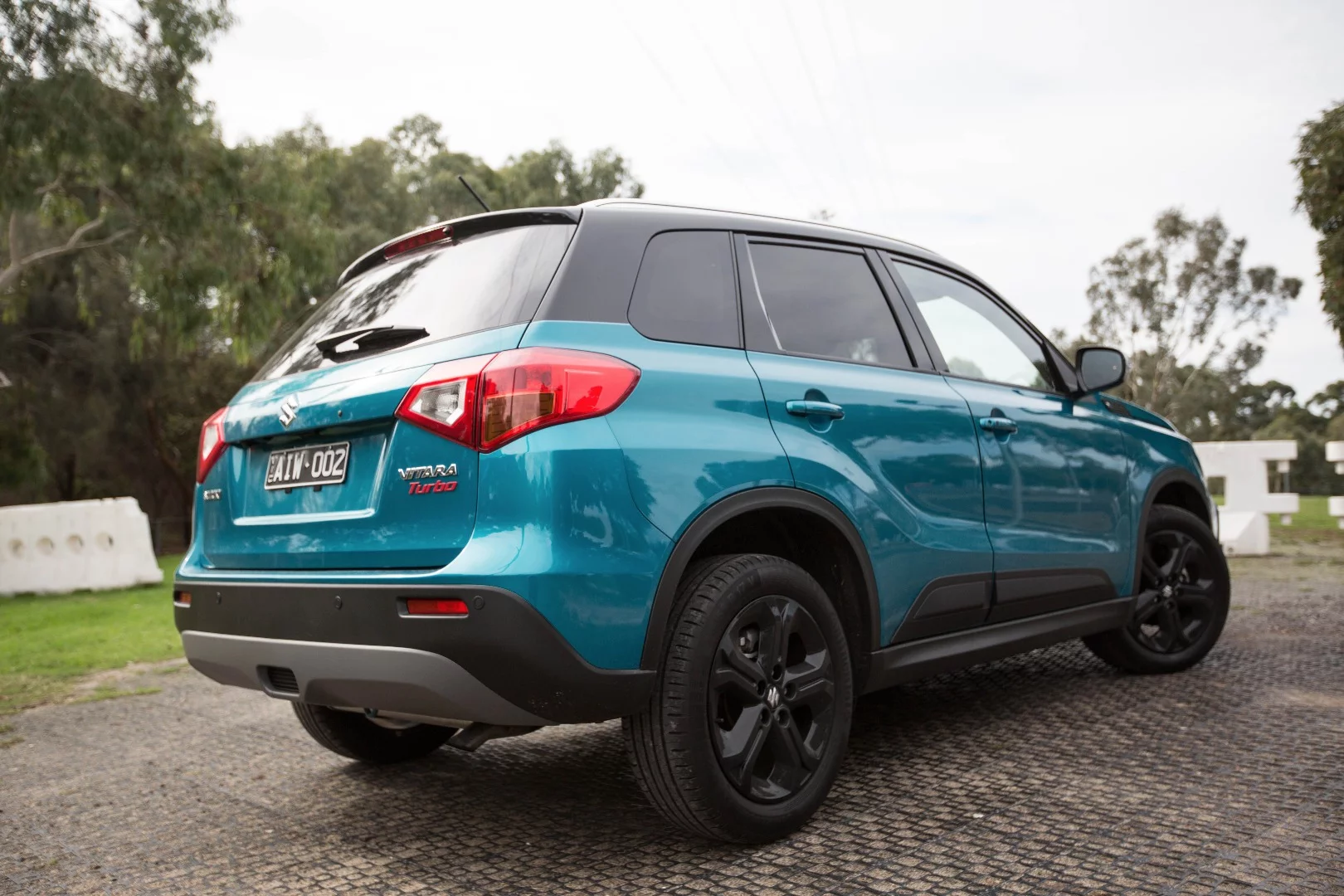The Vitara Turbo is front-drive, but an all-wheel drive version is available