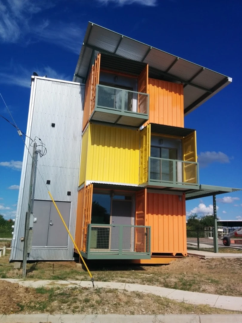 Painted in yellow and orange, the containers look attractive both inside and out