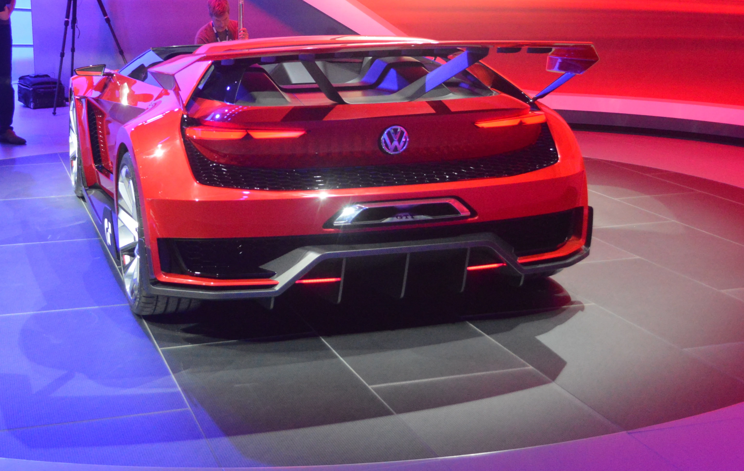 Shown here at the LA Auto Show, the GTI Roadster made its premiere at VW's Wörthersee GTI festival (Photo: C.C. Weiss/Gizmag)