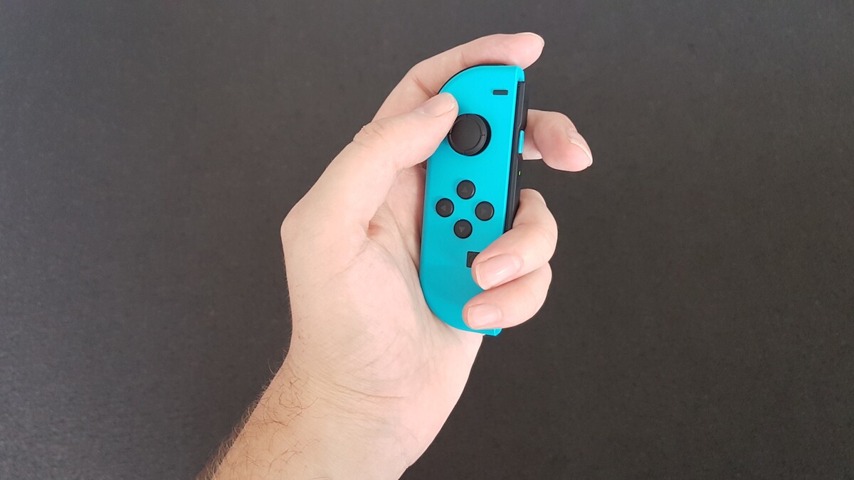 The Joy-Cons feel small in your hands, but they're fairly ergonomic - for short bursts, at least