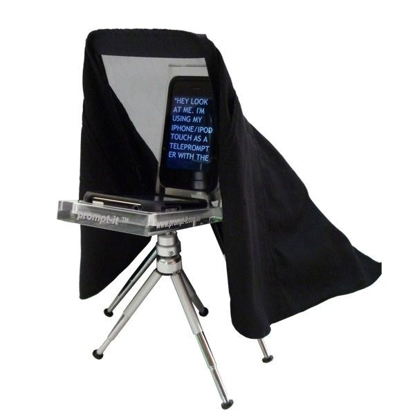 The Prompt-it lets you use your iPhone as a teleprompter