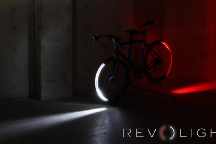 Revolights use a motion tracking system and series of LEDs to light up