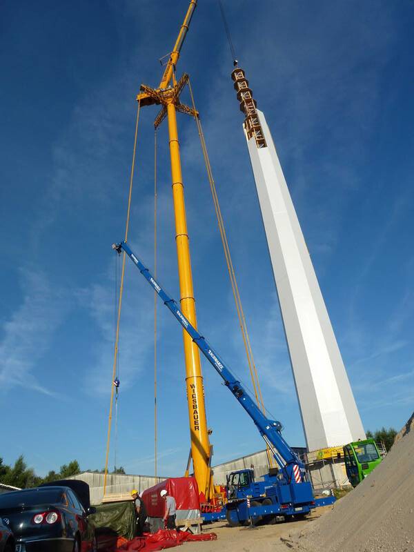 The TimberTower under construction