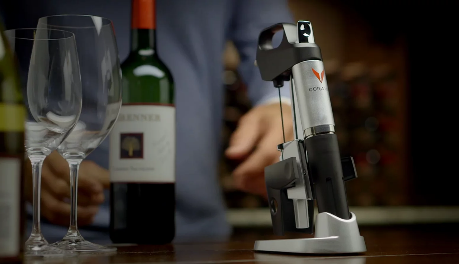 The Coravin 1000 allows for serving vintage wine without having to finish the bottle