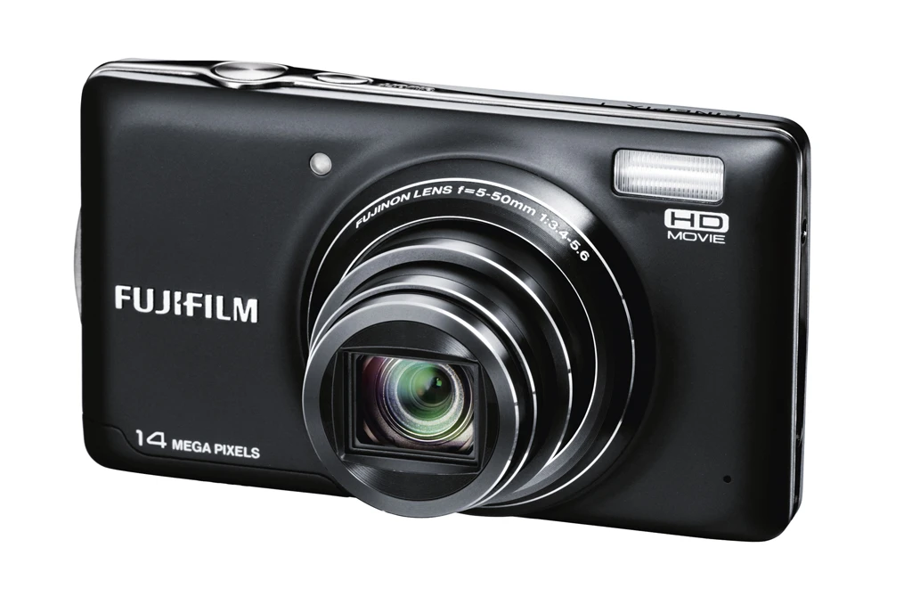 The Fujifilm FinePix T350 with lens open