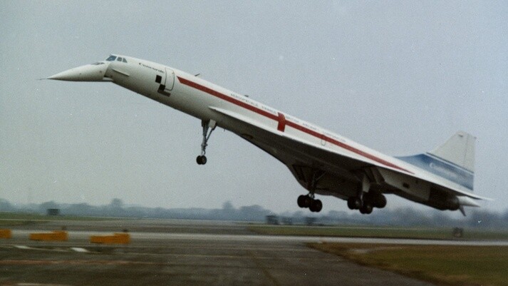 BAC Concorde SUD Aviation prototype 001 first take off 2nd March 1969