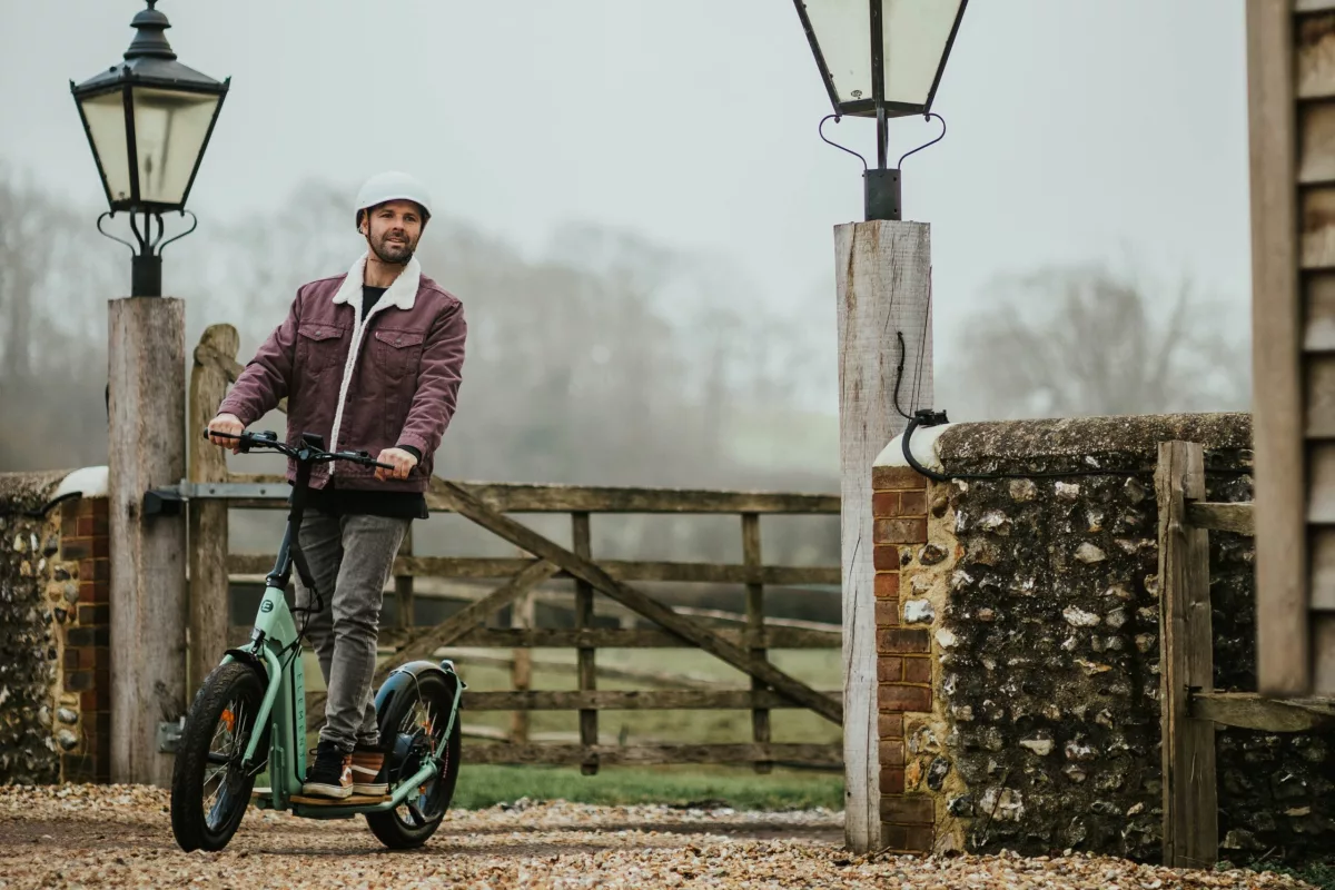 The Bondi large-wheel electric scooter promises a more stable city ride than traditional small-wheeled kickscoots