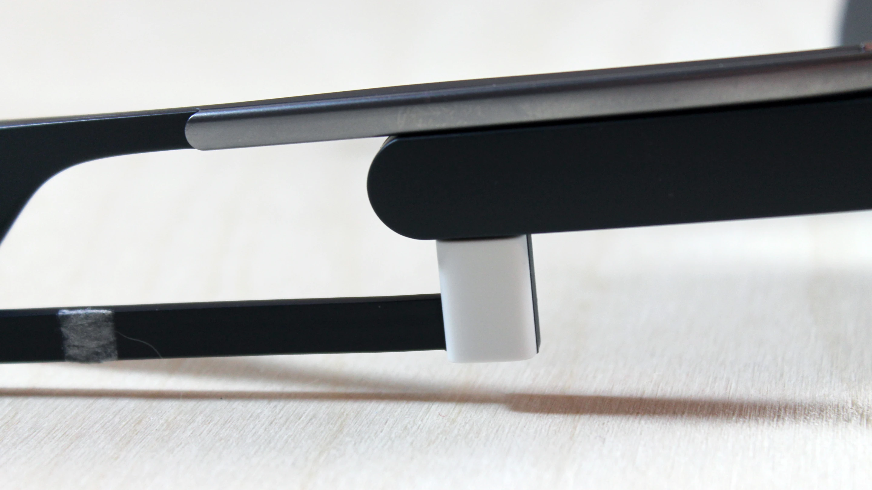 Glass charges with an included micro-USB cable