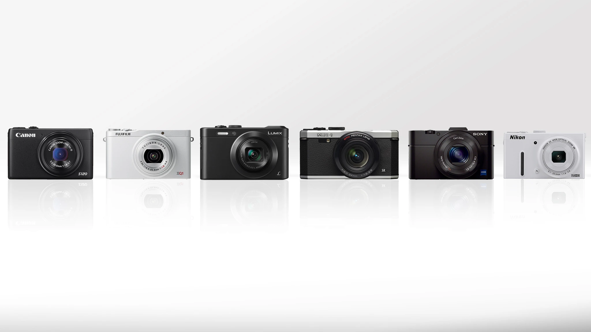 Gizmag's compact camera comparison guide looks at the features and specs of some of the best pocketable cameras on the market