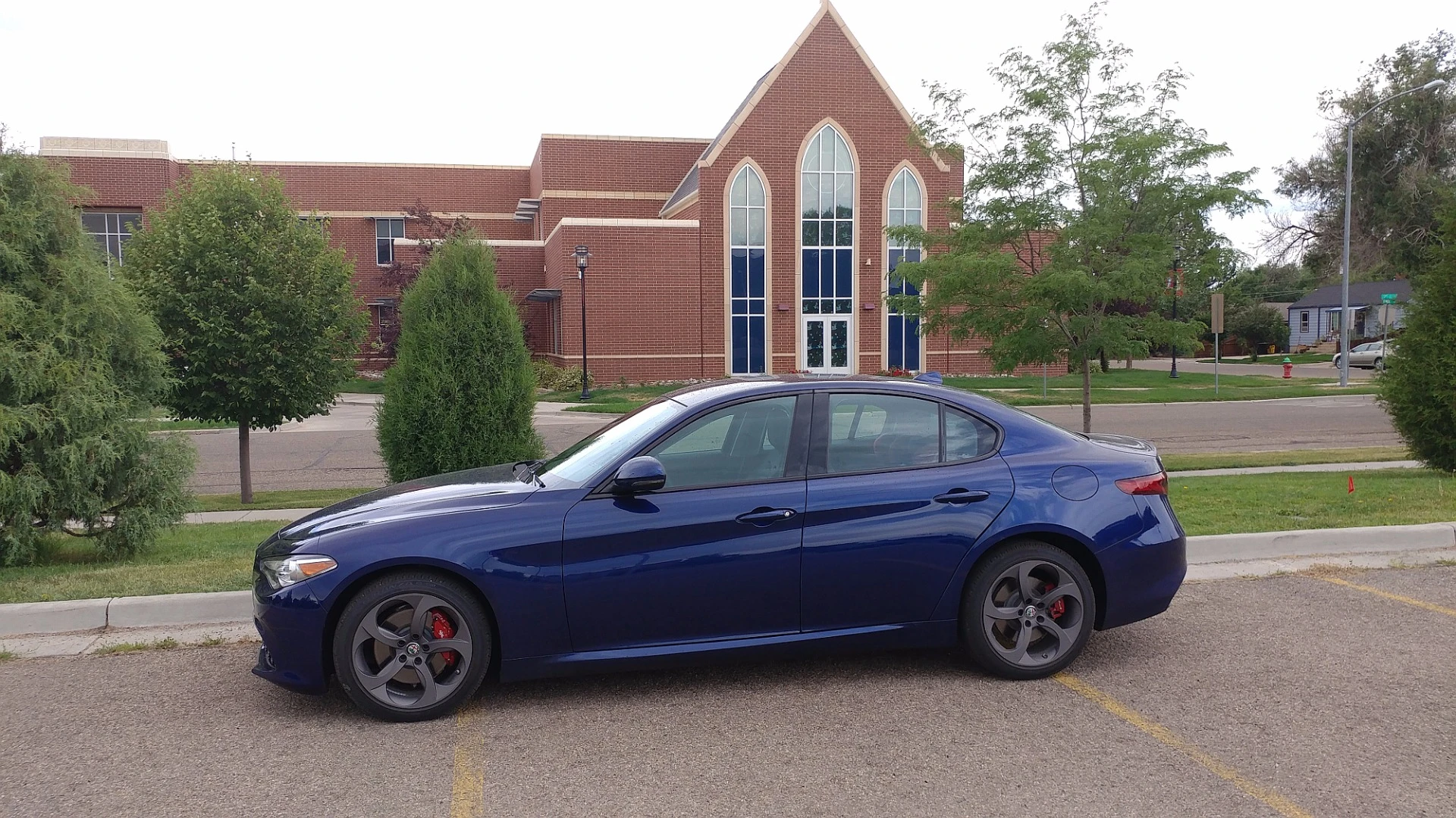 The two mainstream models for the Alfa Romeo Giulia are the base and the Ti trims