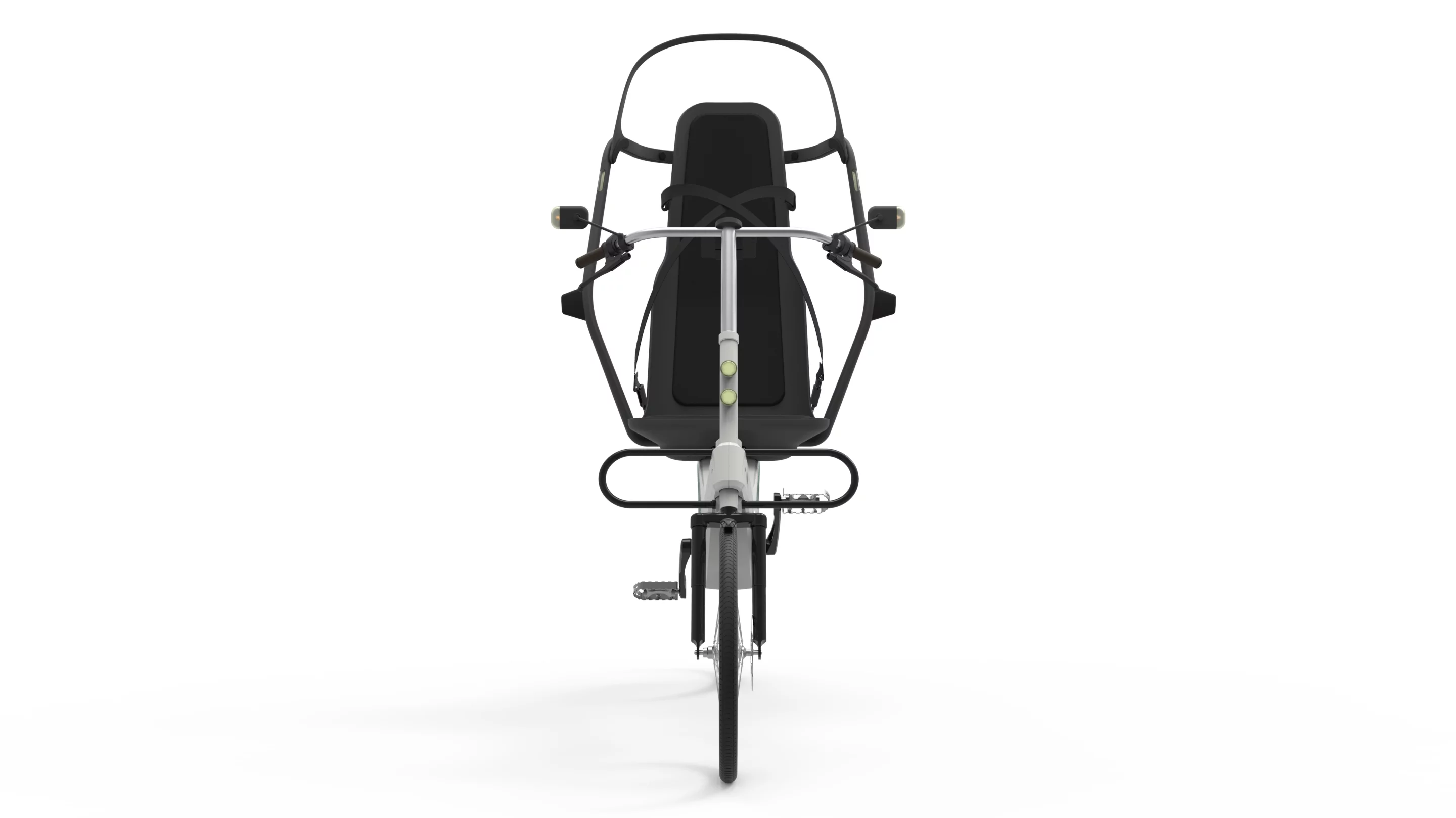 A front view of the babel Bike