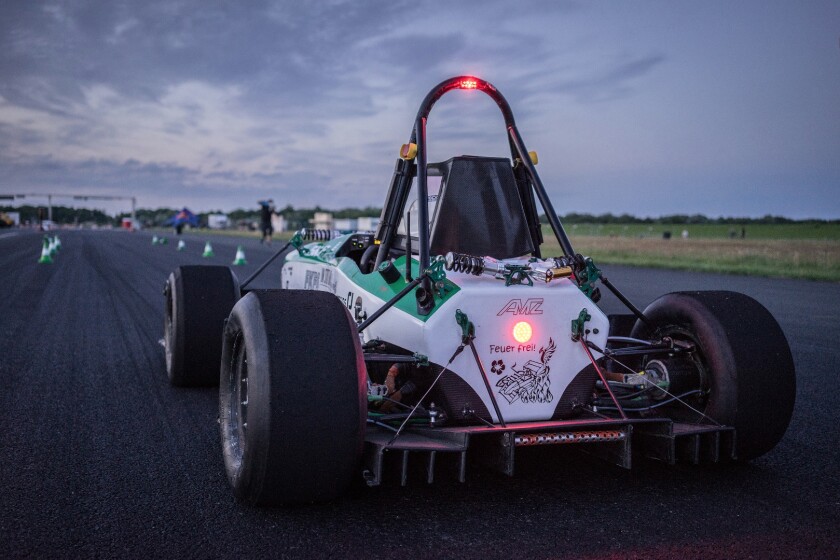 This is all that most cars would see if they came up against the Green Team car in a drag race