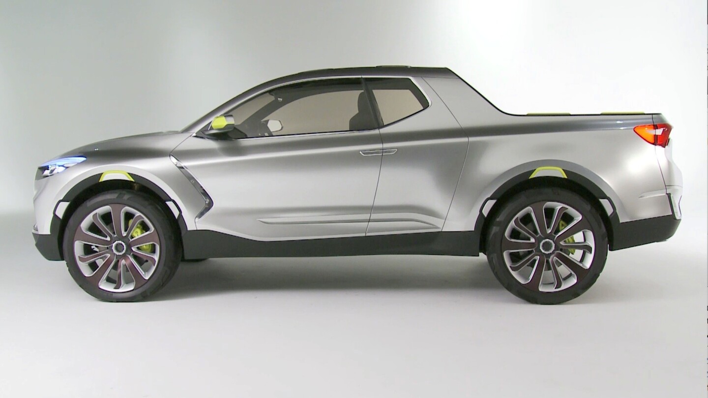 Hyundai's Santa Cruz Crossover Truck Concept boasts extendable bed