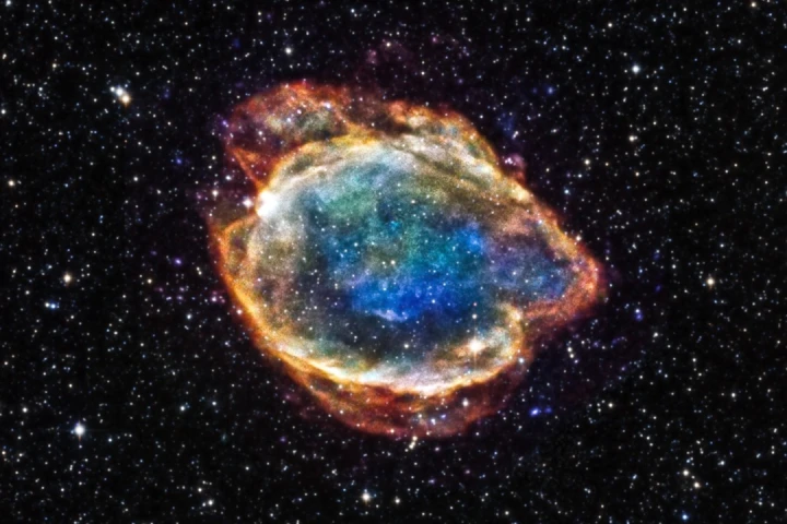 An example of a Type Ia supernova, named G299