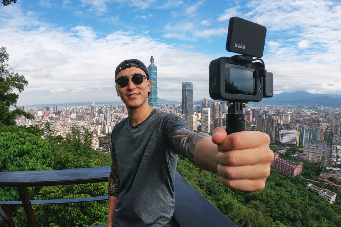 Add-on accessories for the GoPro Hero8 Black include a Media Mod and Display Mod