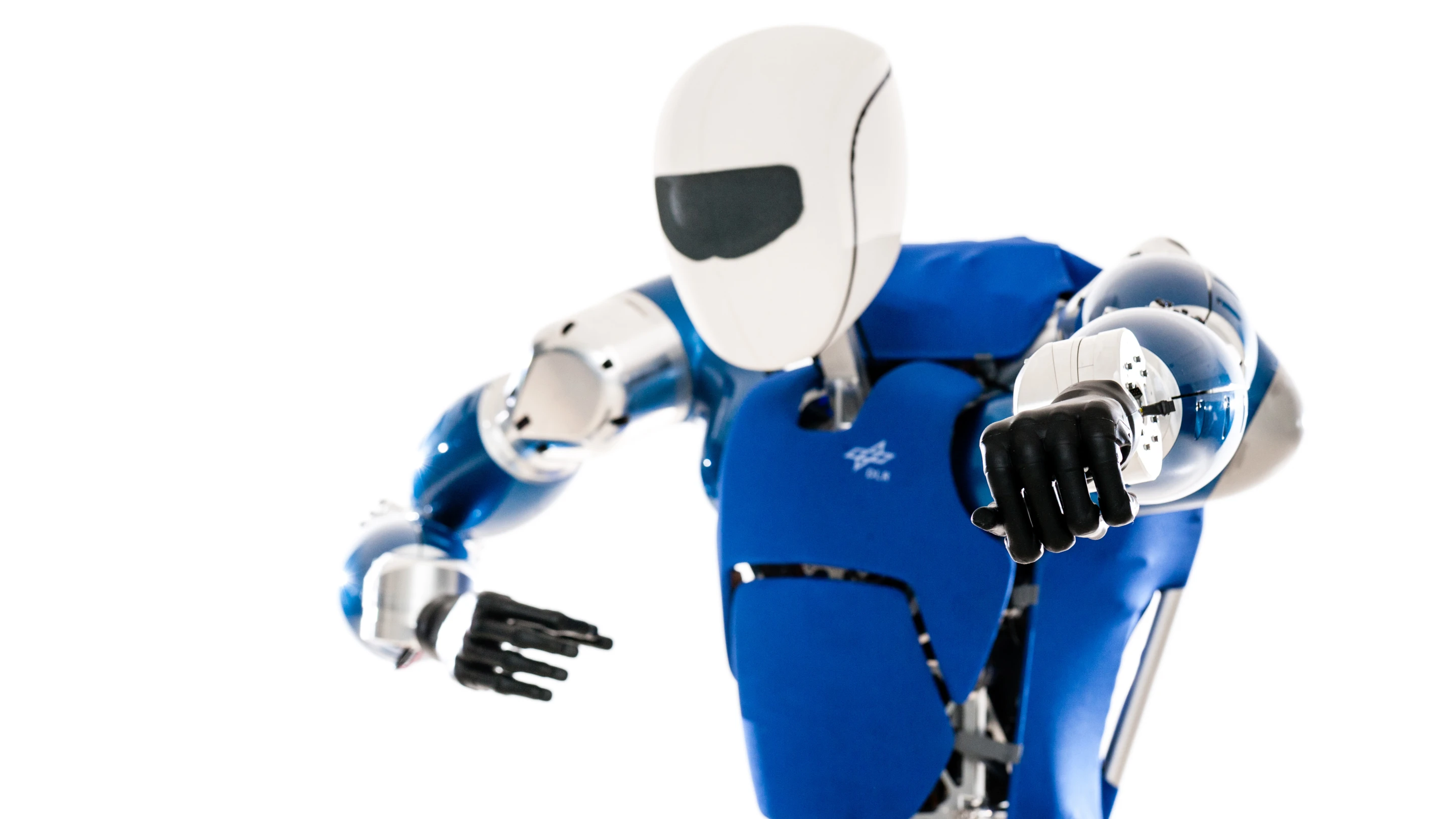 TORO, the German Aerospace Center's new humanoid robot, poses like a mean machine (Photo: DLR)