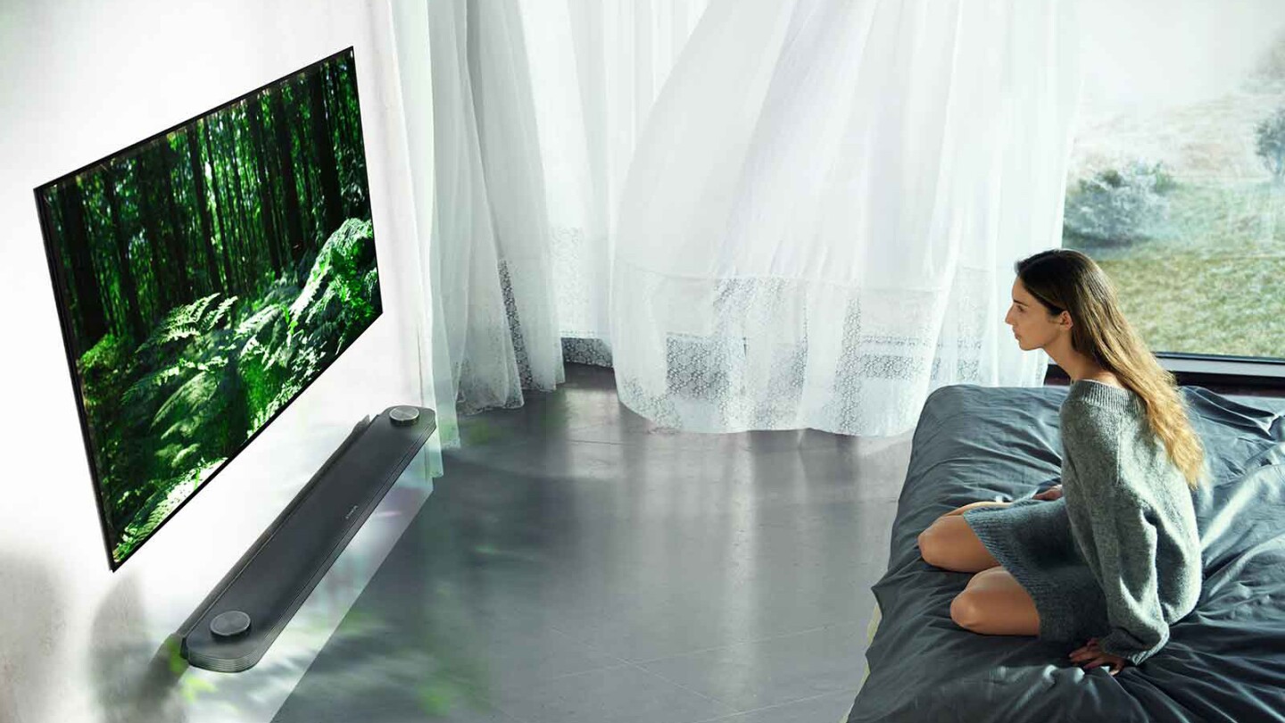 flagship 77 inch wallpaper oled tv