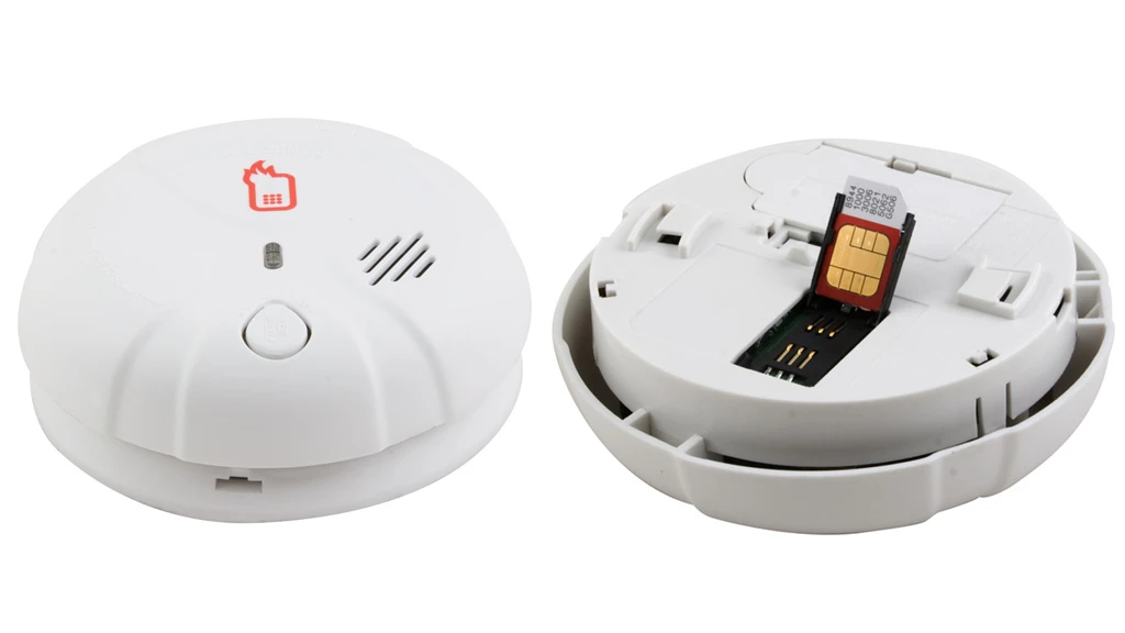 The FireText Smoke Alarm features a SIM card slot to let it send a text message when it detects smoke