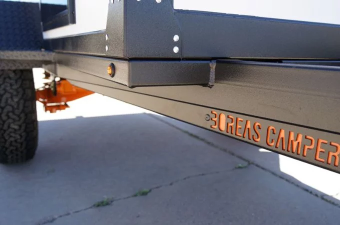 The chassis is a big piece of Boreas Campers design, and the company even offers it as a standalone product