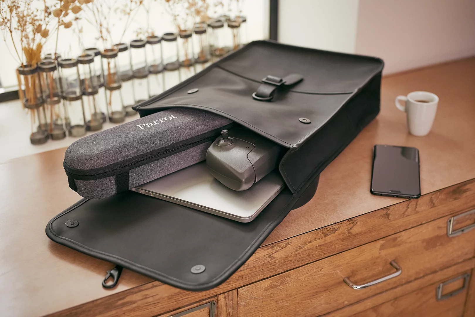 The Parrot Anafi drone comes with its own carry case for ease of transport