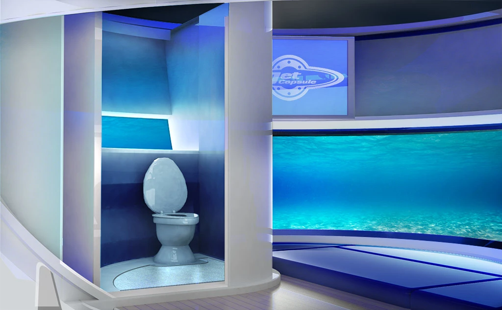 The under-water lever on board of the UFO