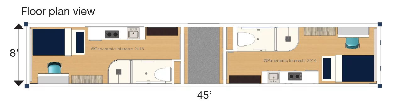 Architectural render of the MicroPAD floorplan