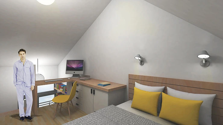 The home is intended as a starter home for professionals