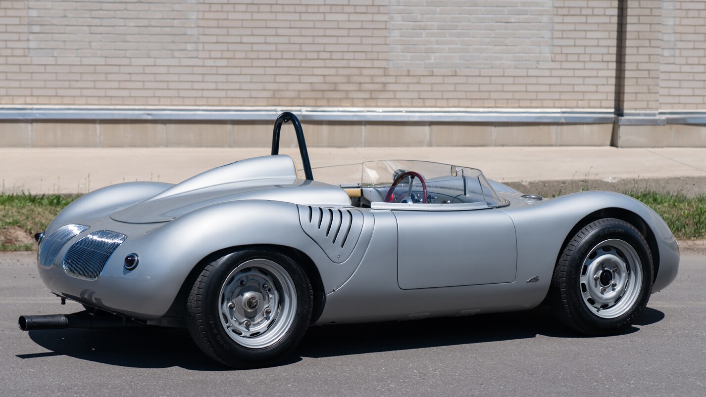 2018 Monterey Car Week Auction Report | 1959 Porsche 718 RSK | Sold for: $3,740,000 | Estimate: from $3,600,000 to $4,100,000 | Auction: Gooding & Co | Lot 128 | Official Description