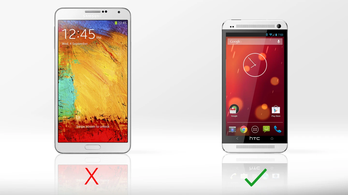 The One is also sold in a stock Android running Google Play Edition