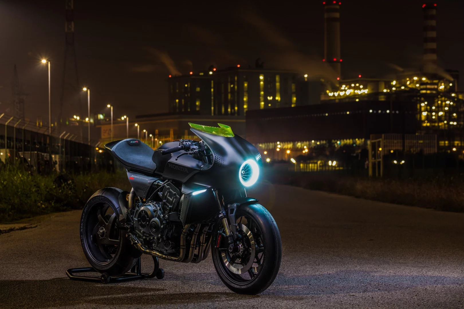 Honda's CB4 Interceptor concept: all black, all the time – it's a fine philosophy for motorcycling