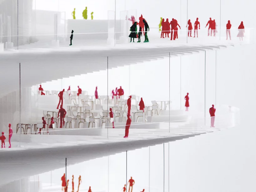 The new addition to Arizona’s capital city will be a 430 ft (131 m) high tower topped by a giant sphere sliced into a spiraling open air observation deck (Image: BIG)