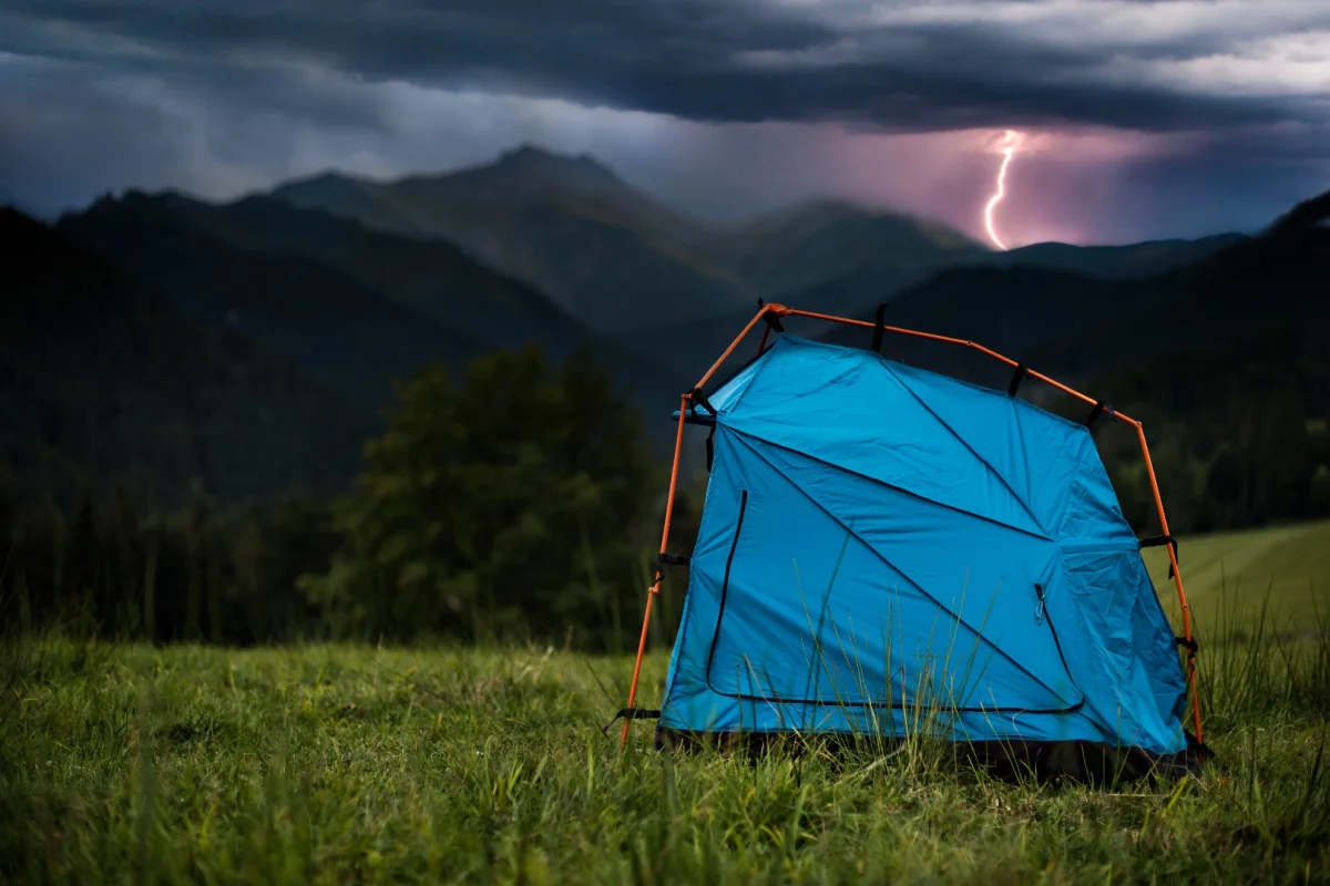 Industrial Design student Kama Jania has created a working prototype of a lightning-proof tent