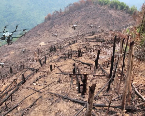 DroneSeed's drones could plant an acre in 1.5 hours on a full battery charge