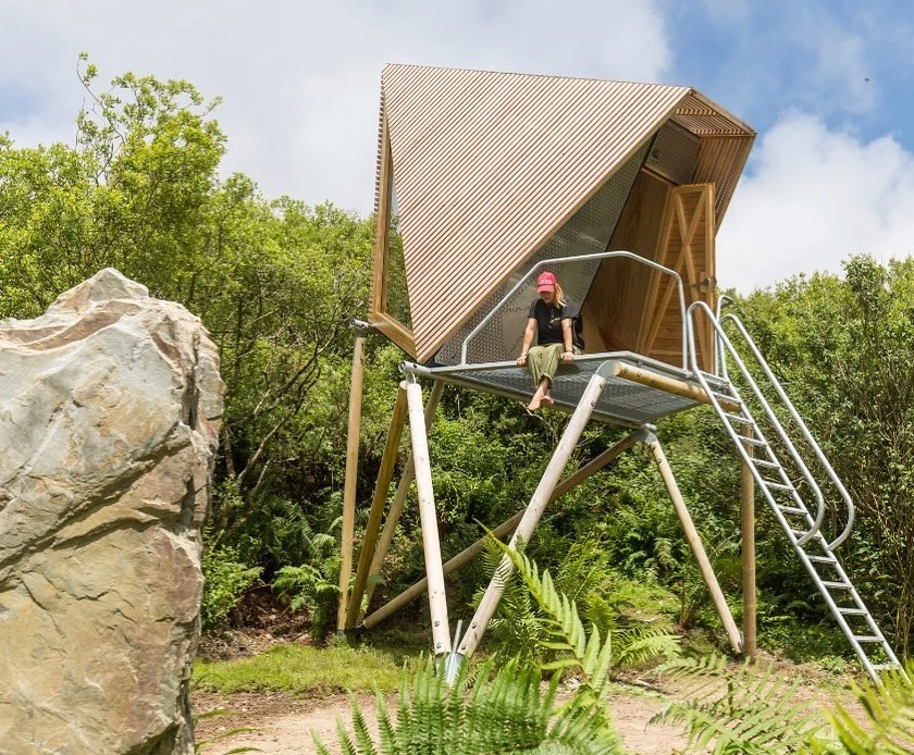 Kudhva seeks to meet customer demand for private cabins like the rental above with a lighter, more flexible alternative: the K-Tent