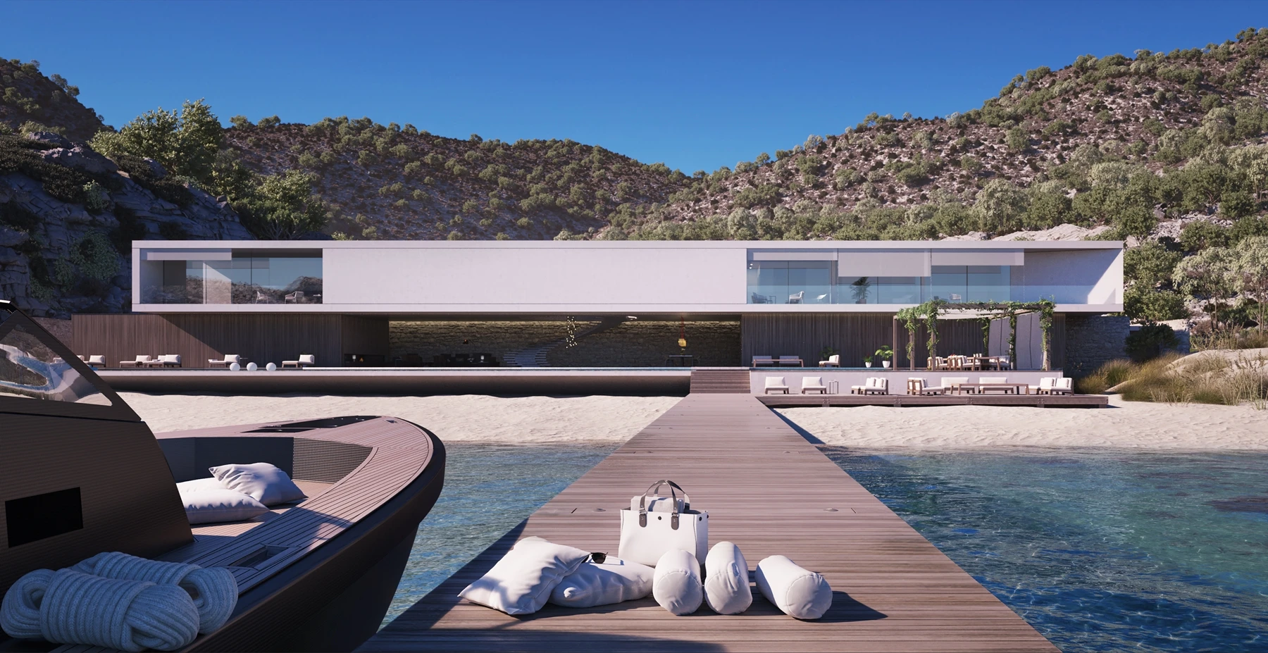 Superhouses are aimed at having the same level of design quality and workmanship as superyachts
