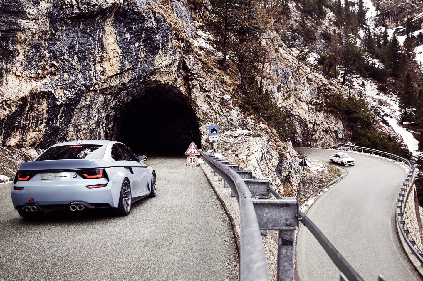 The 2002 Hommage looks low and wide from the back