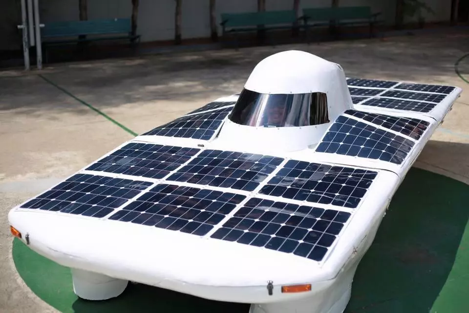 Thailand's STC-1 solar car in preparation for the World Solar Challenge